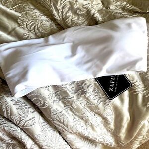 White Bandeau Bikini Top | Strapless Swim Top | ZAFUL | NWT